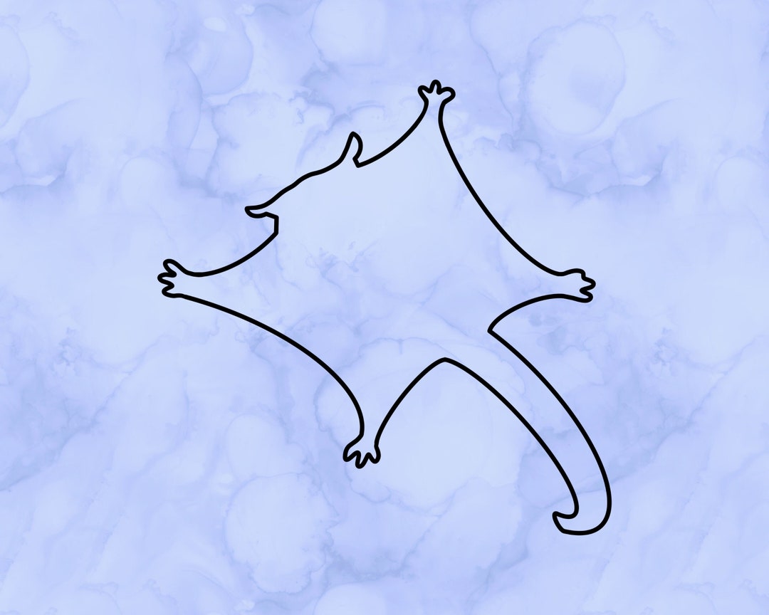 Sugar Glider Outline Decal Etsy