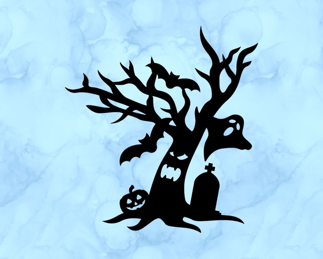 Devious Tree Sticker Halloween Tree Decal - Etsy