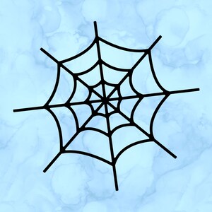 Spider web decal