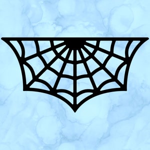 Spider web decal