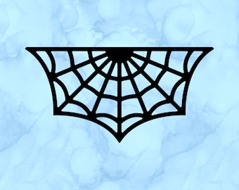 Spider web decal