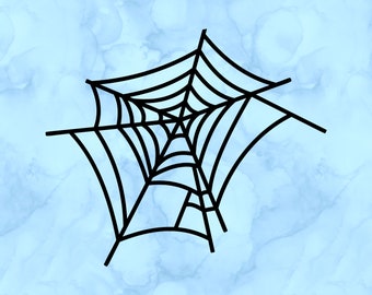 Spider web decal