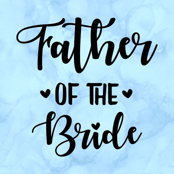 Father of the bride decal