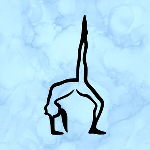 Yoga pose decal