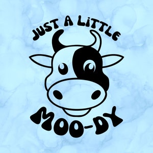 Just a little moo-dy decal