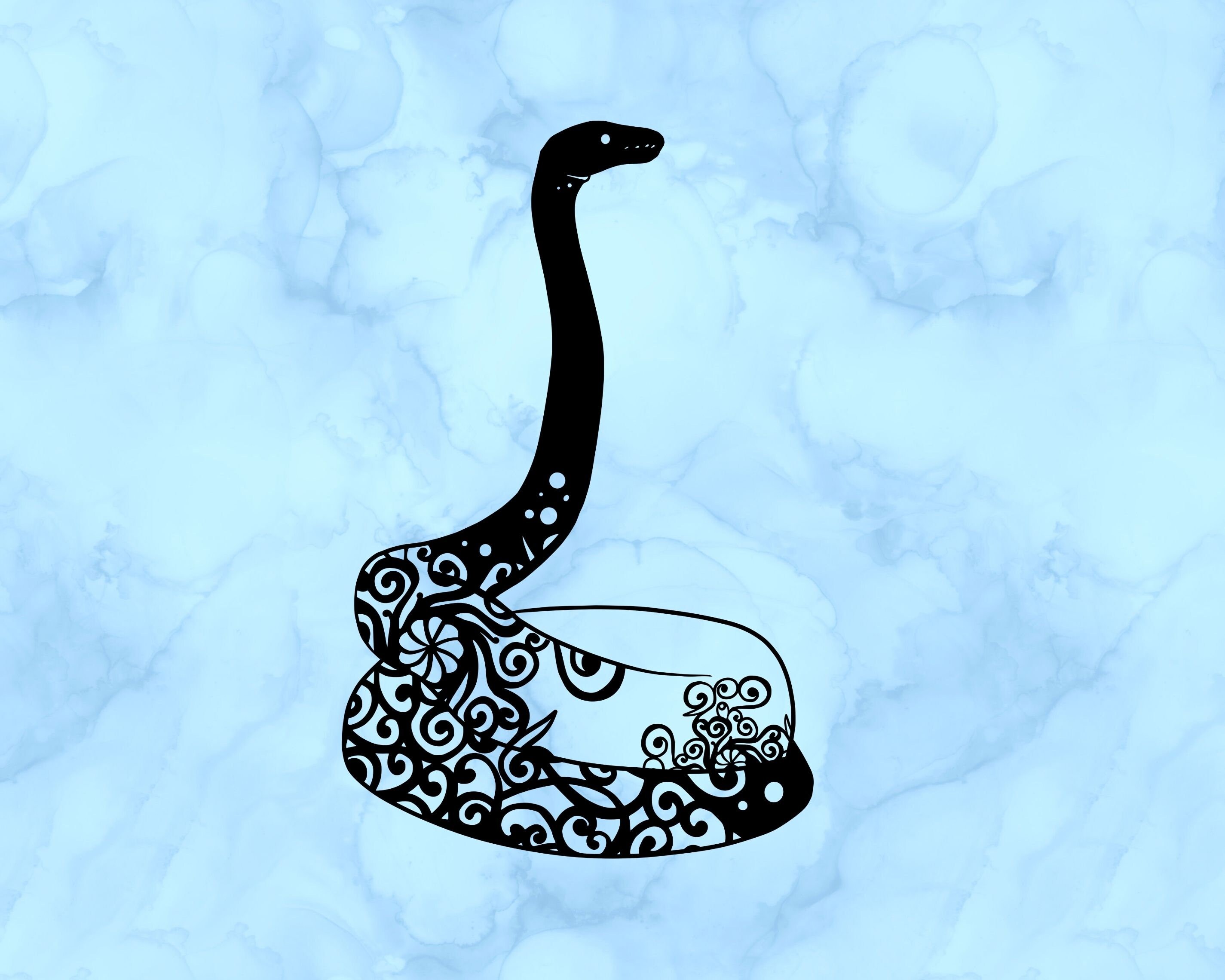 Ball Python Zentangle Decal - Etsy