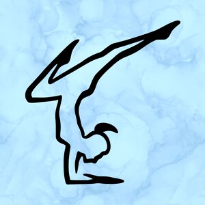 Yoga pose decal