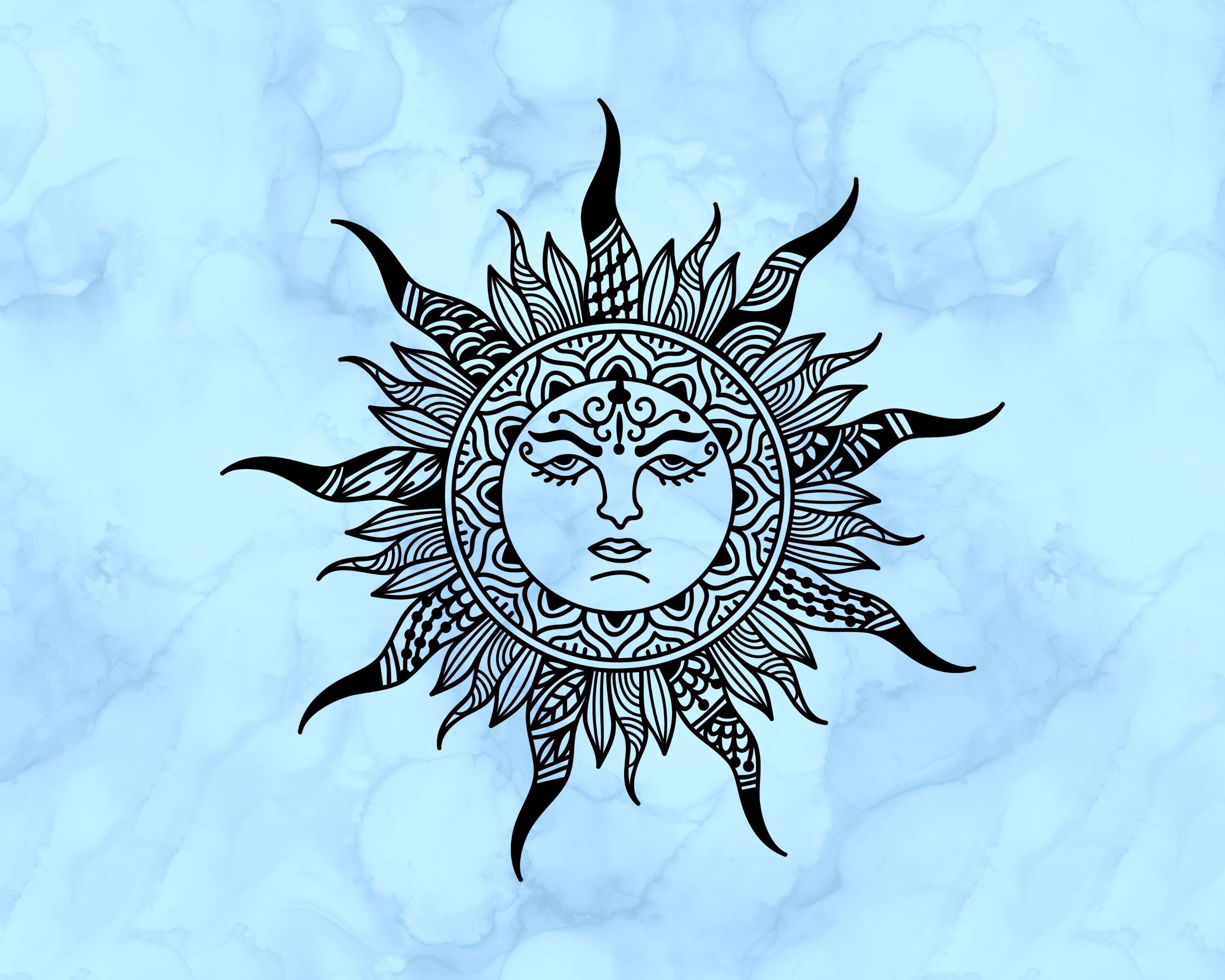 Sun Decal - Etsy