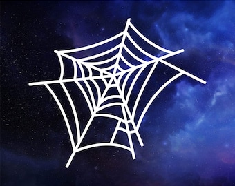 Spider web decal