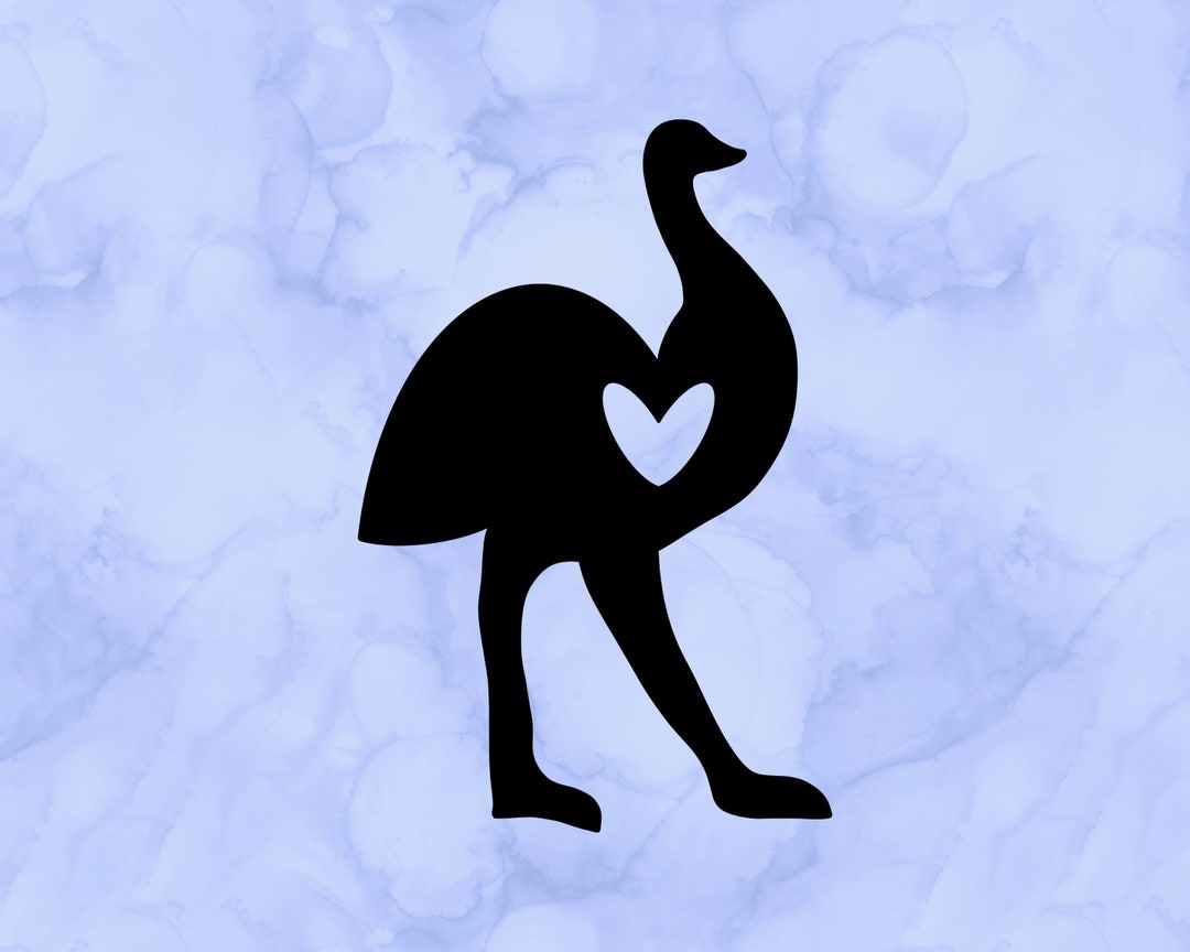 Emu Heart Decal - Etsy
