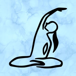 Yoga pose decal