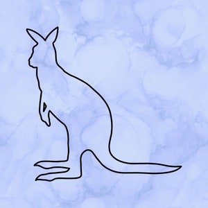 Kangaroo outline decal