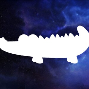 Alligator decal