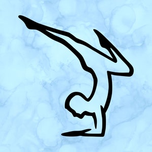Yoga pose decal