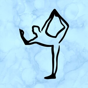 Yoga pose decal