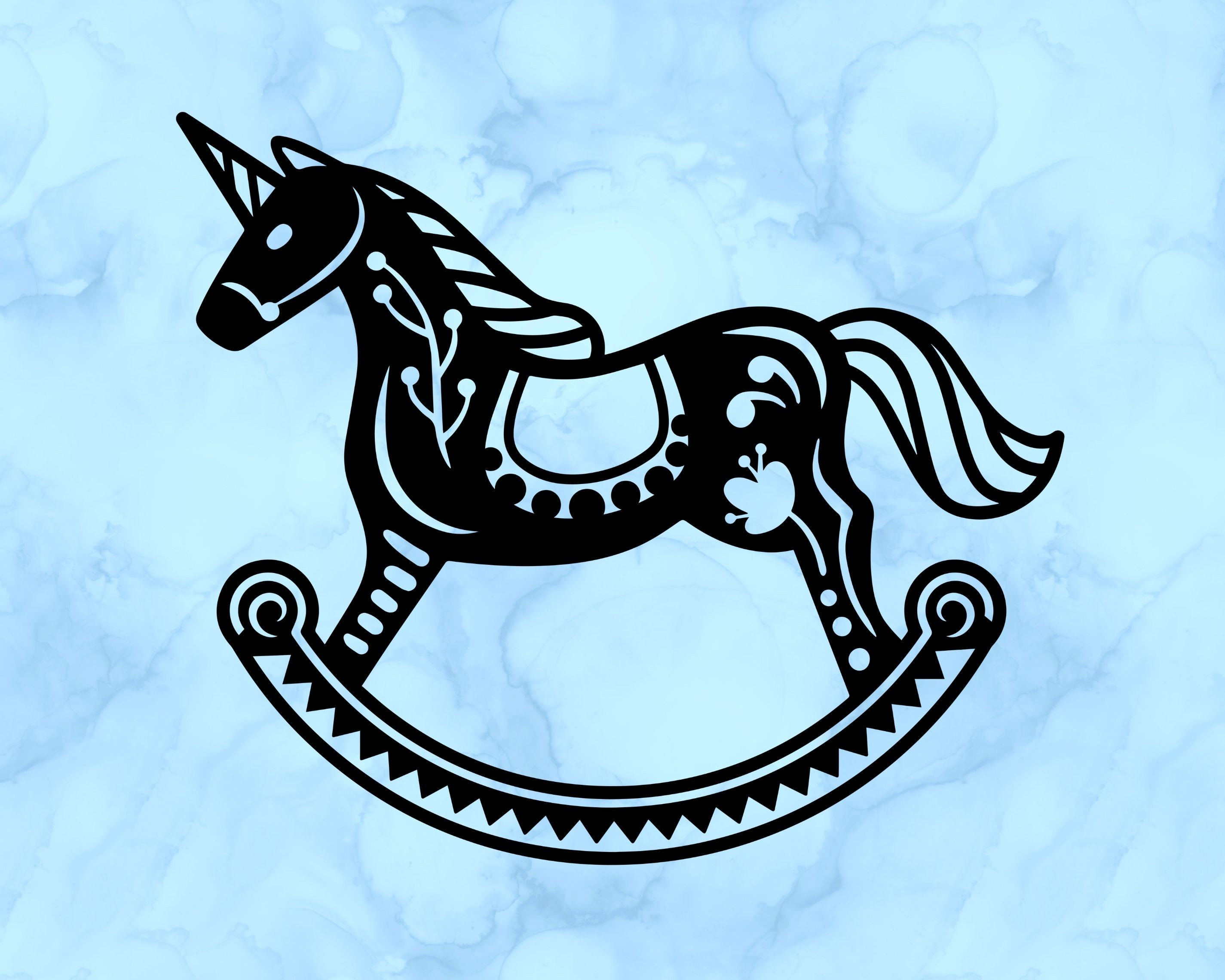 Rocking R Decal Rocking Horse Decal - Etsy