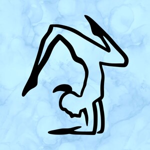 Yoga pose decal
