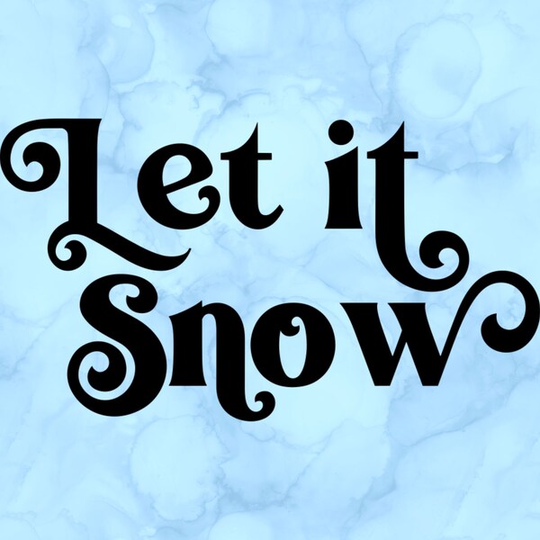 Let It Snow Sign - Etsy