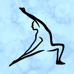 Yoga pose decal