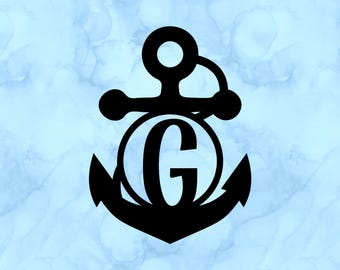 Anchor letter G decal