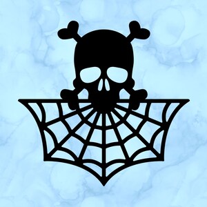 Spider web decal