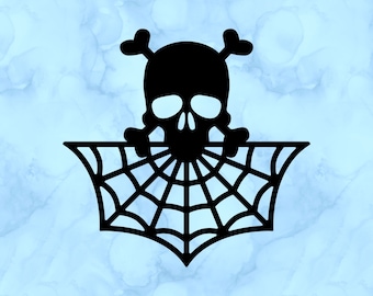 Spider web decal