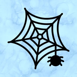 Spider web decal