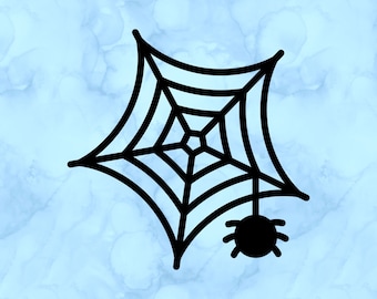 Spider web decal