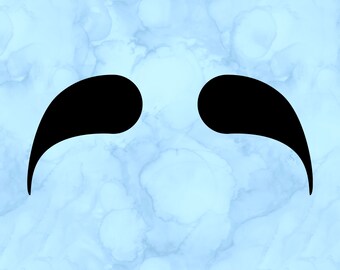 Mustache decal