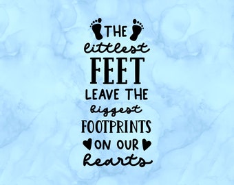 The Littlest Feet Leave The Biggest Footprints On Our Hearts Ceramic Ornament The Littlest Feet Leave The Biggest Footprints On Our Hearts Ceramic Ornament