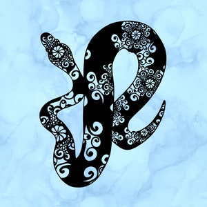 Ball python zentangle decal