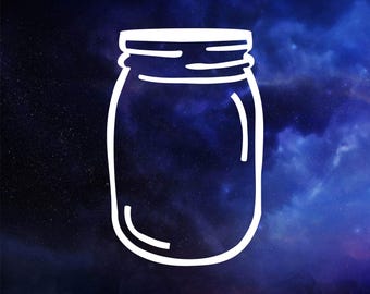 Mason jar decal