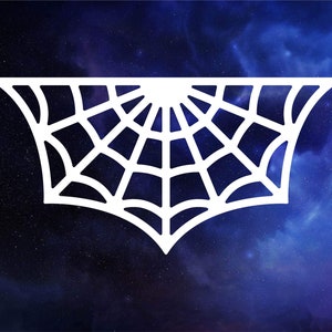 Spider web decal