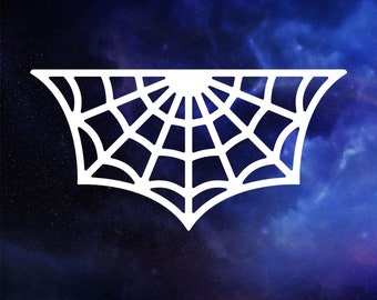 Spider web decal