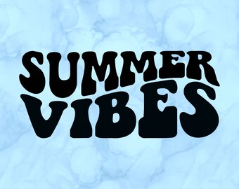 Summer vibes decal