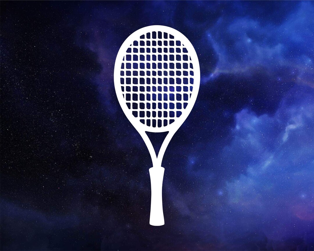 Tennis Racket Digital Stickers Tennis Racket Decal - Etsy