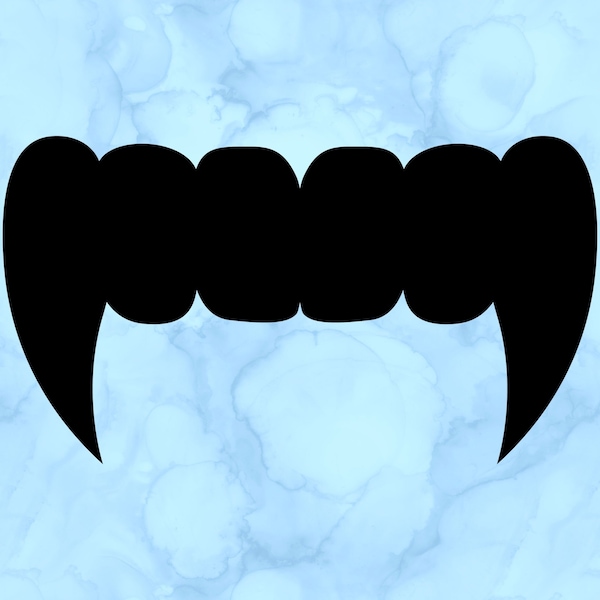 Vampire fangs decal