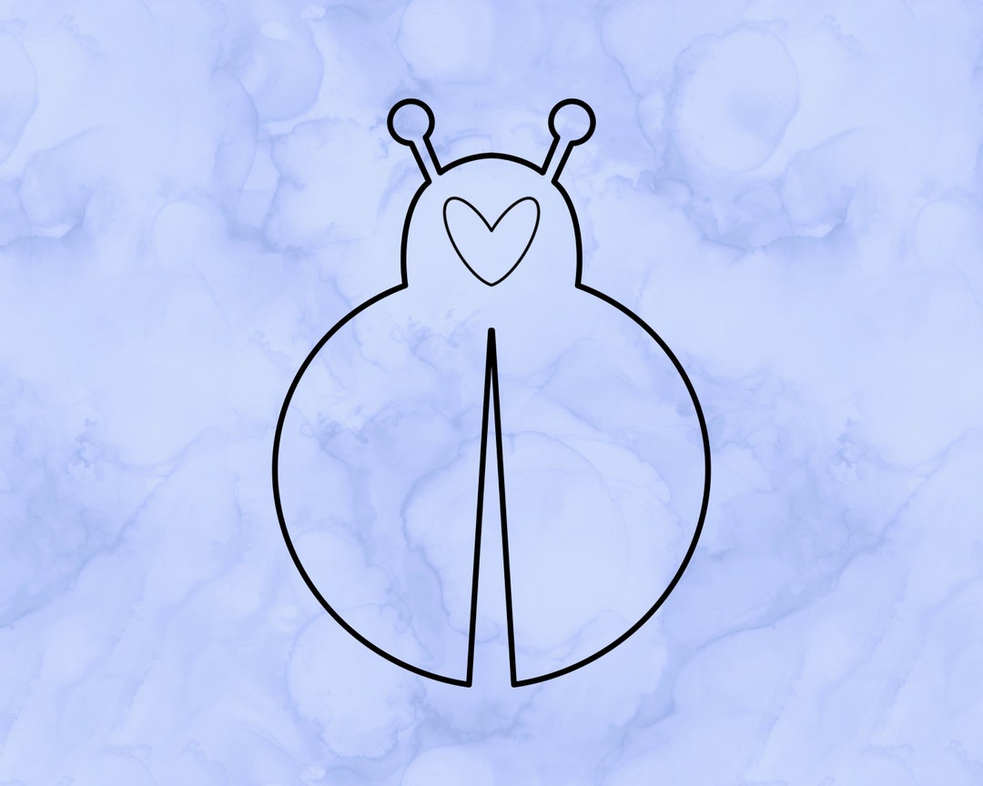 Ladybug Heart Decal - Etsy