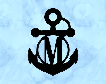 Anchor letter M decal