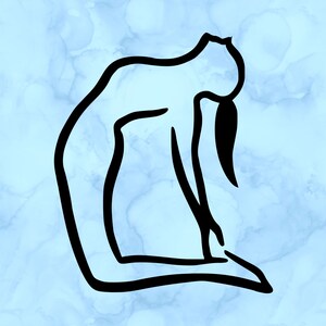 Yoga pose decal