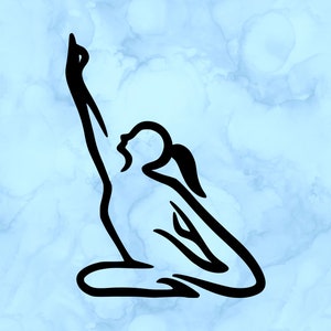 Yoga pose decal
