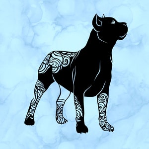 Cane corso zentangle decal