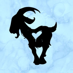 Goat heart decal