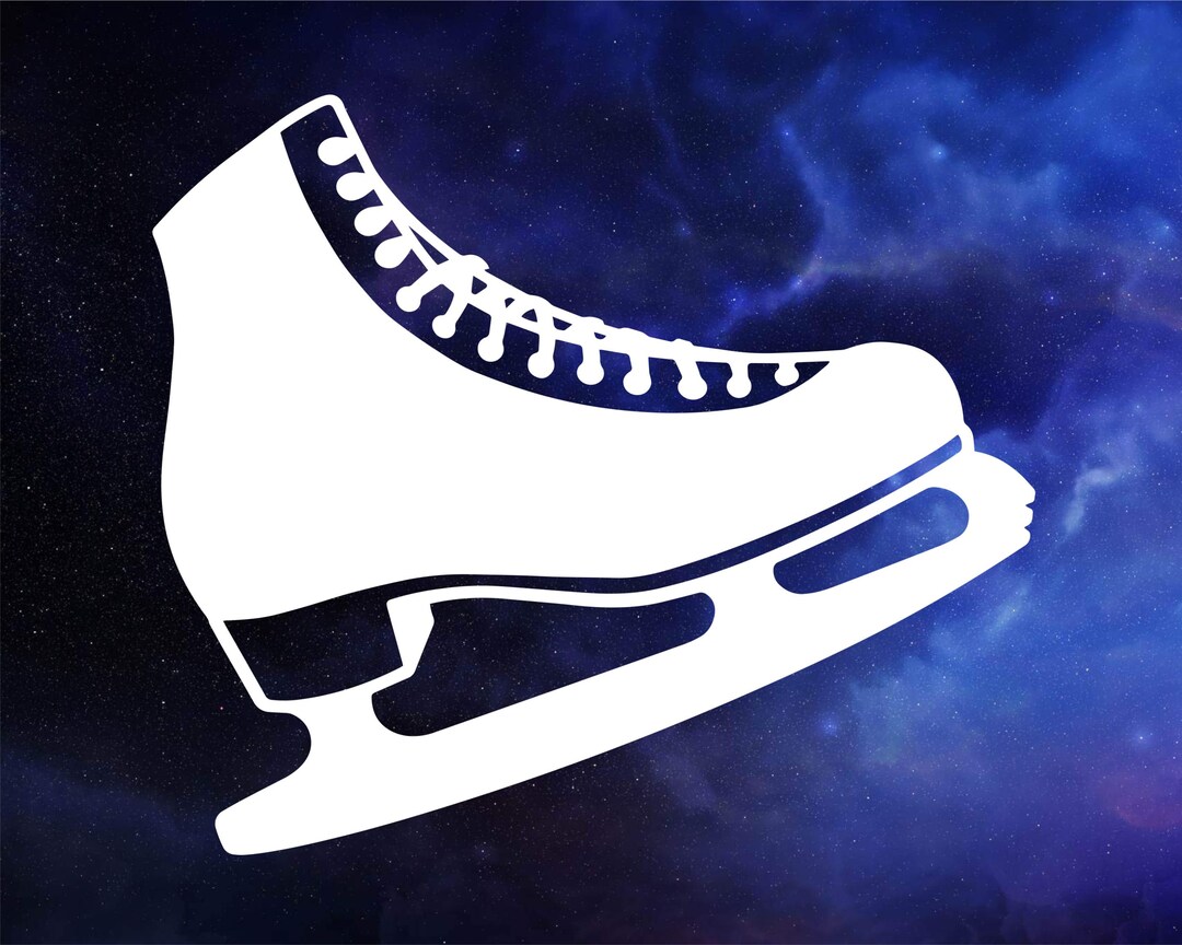 Ice Skate Decal - Etsy