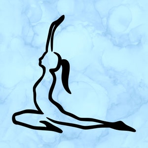 Yoga pose decal
