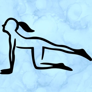 Yoga pose decal