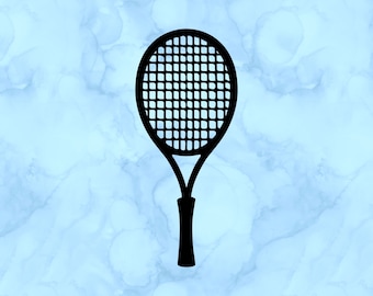 Tennis racket decal