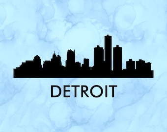 DETROIT MICHIGAN CITY SKYLINE CITYSCAPE CAR WALL DECAL BUMPER STICKER DETROIT MICHIGAN CITY SKYLINE CITYSCAPE CAR WALL DECAL BUMPER STICKER