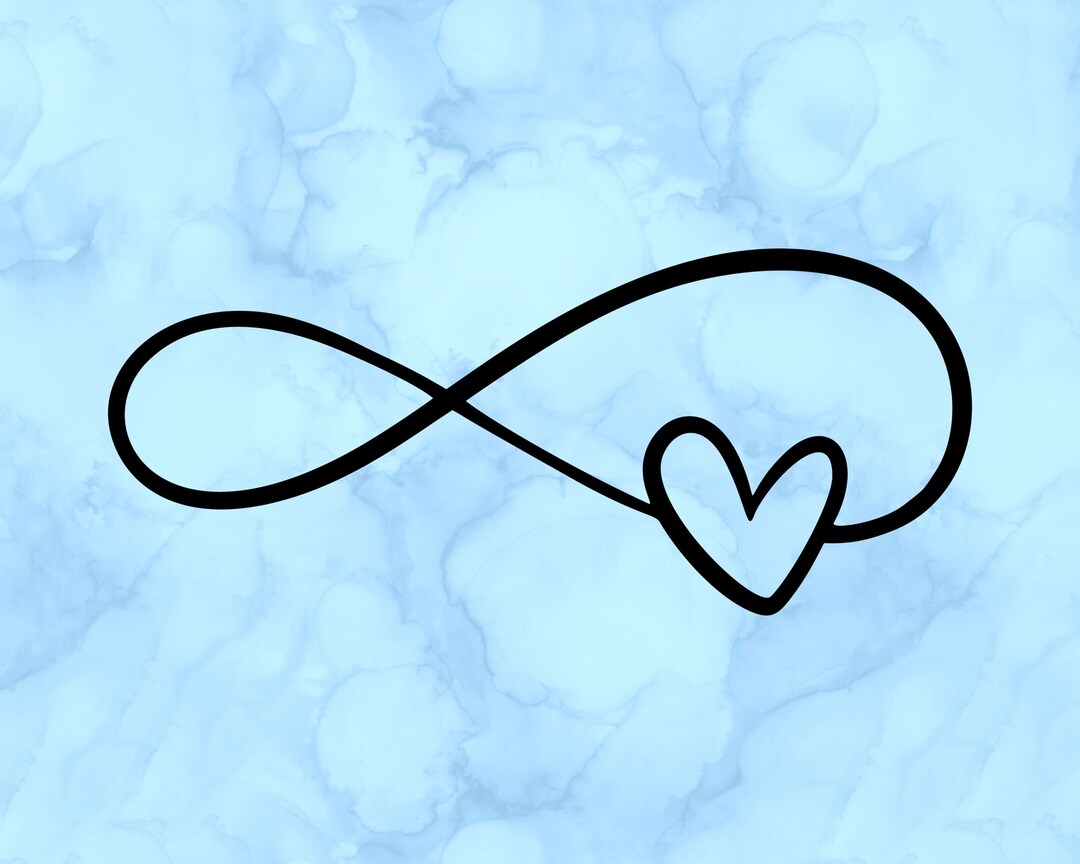 Infinity Heart Decal - Etsy