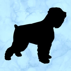 Black Russian terrier decal